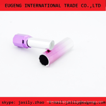 Colorful Polyhedral aluminum private label lipstick tube